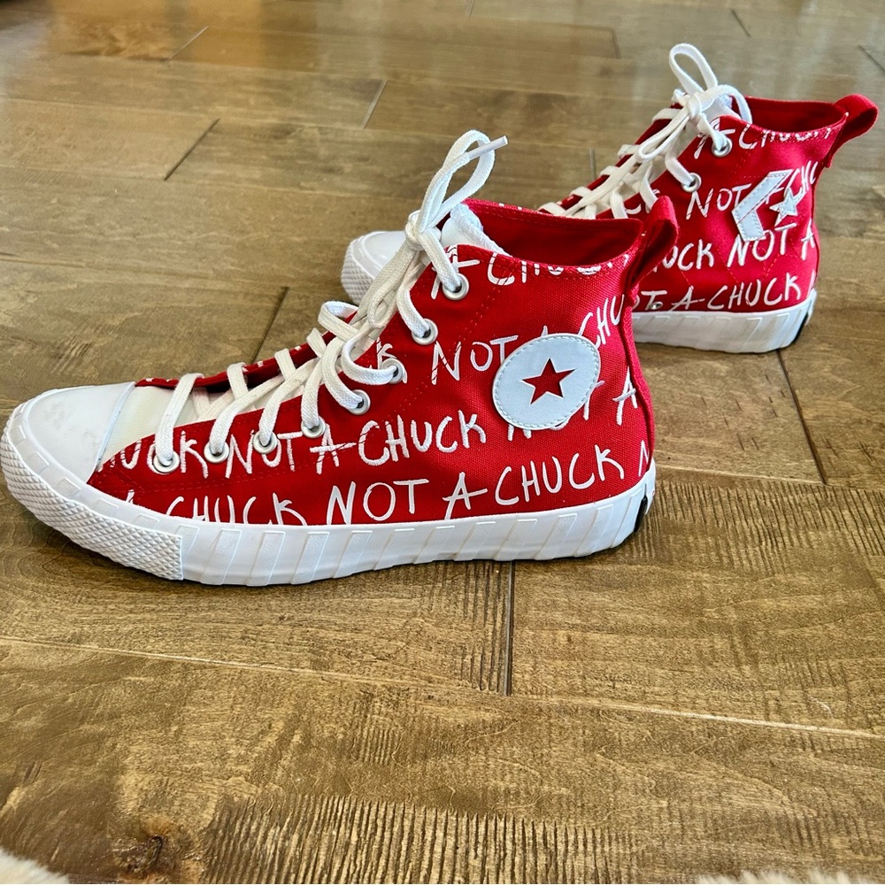 Converse Men’s Not A Chuck UNT1TL3D Hi Top Sneaker Red White Size 11 EUC